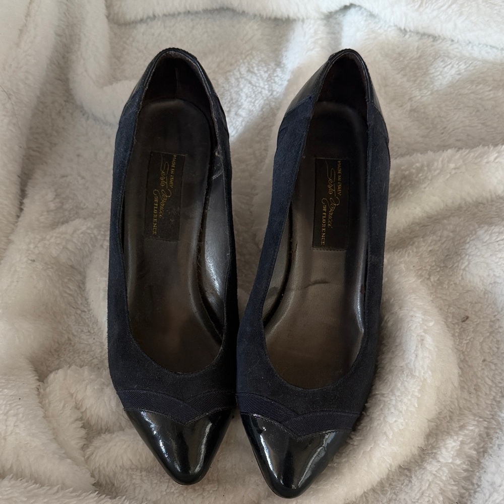 Sesto Meucci Black Patent Leather Heels